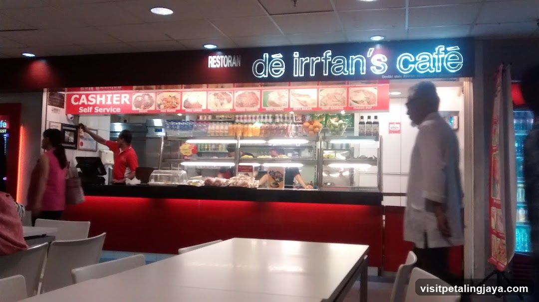 Restaurant Interior with Cashier and Staff
