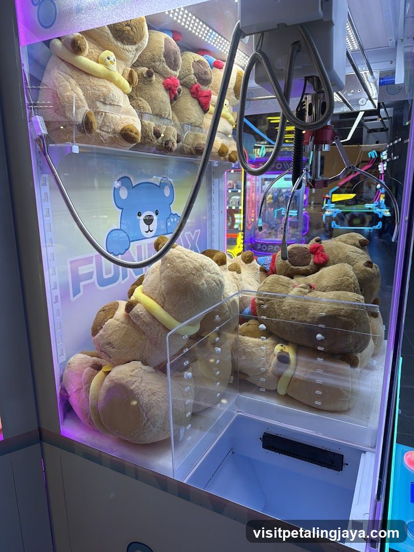 Claw Machine with Stuffed Bears