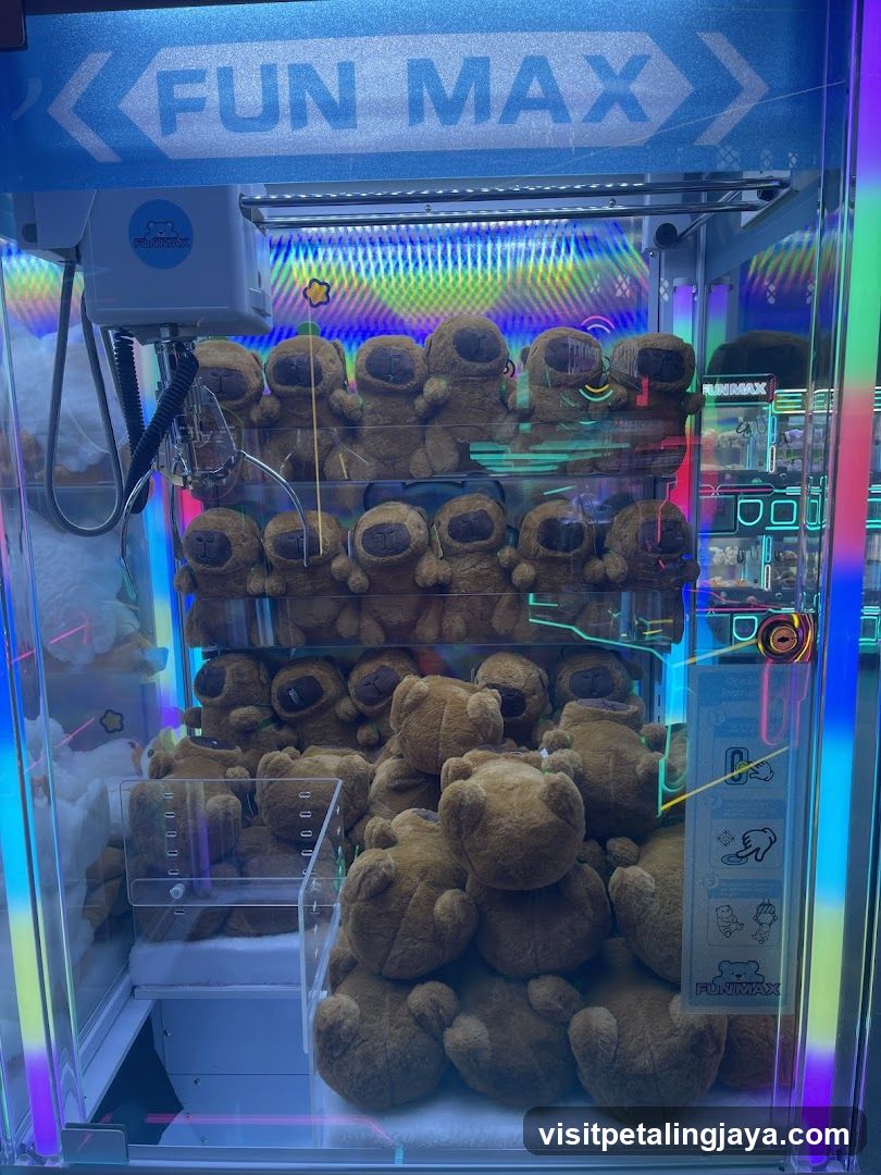 Claw Machine with Stuffed Animals