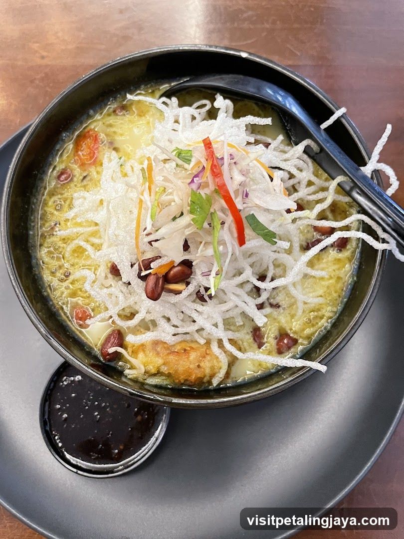 Bowl of Soup with Garnish