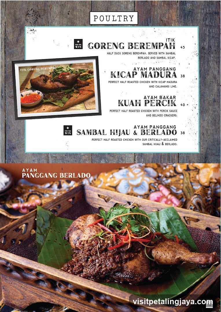 Poultry Menu Page