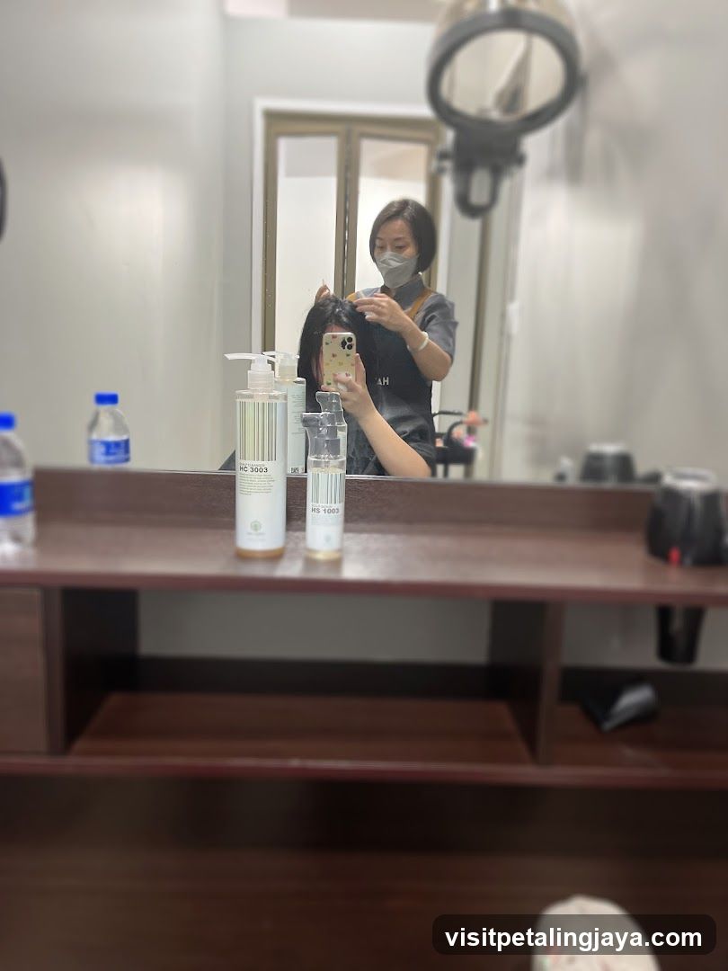 Hair Salon Interior Reflection