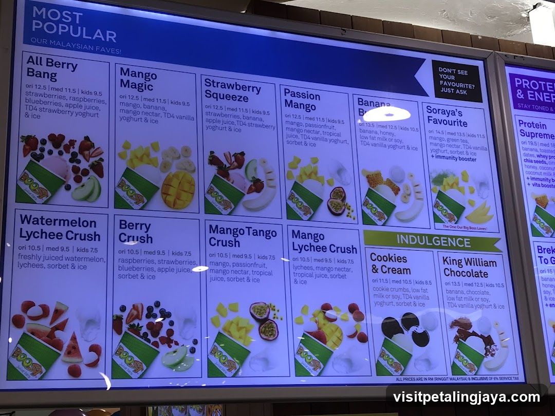 Most Popular Malaysian Faves Menu Board