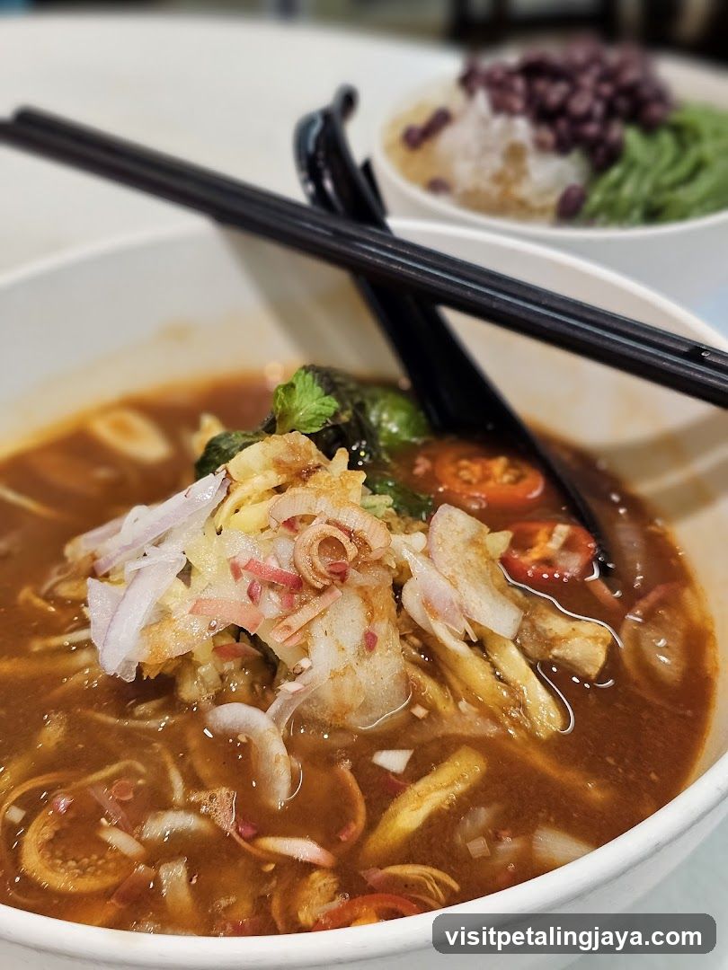Bowl of Noodle Soup with Toppings