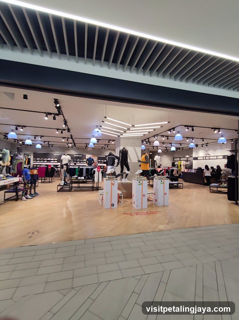 Interior of a clothing store