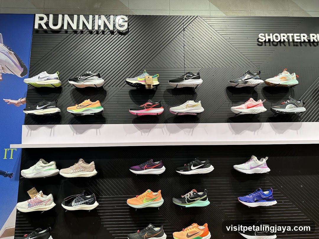 Running Shoe Display Wall
