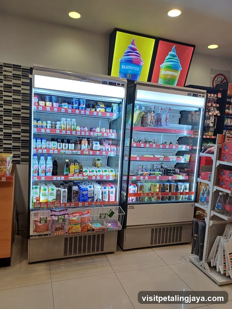 Cooler Section in Convenience Store