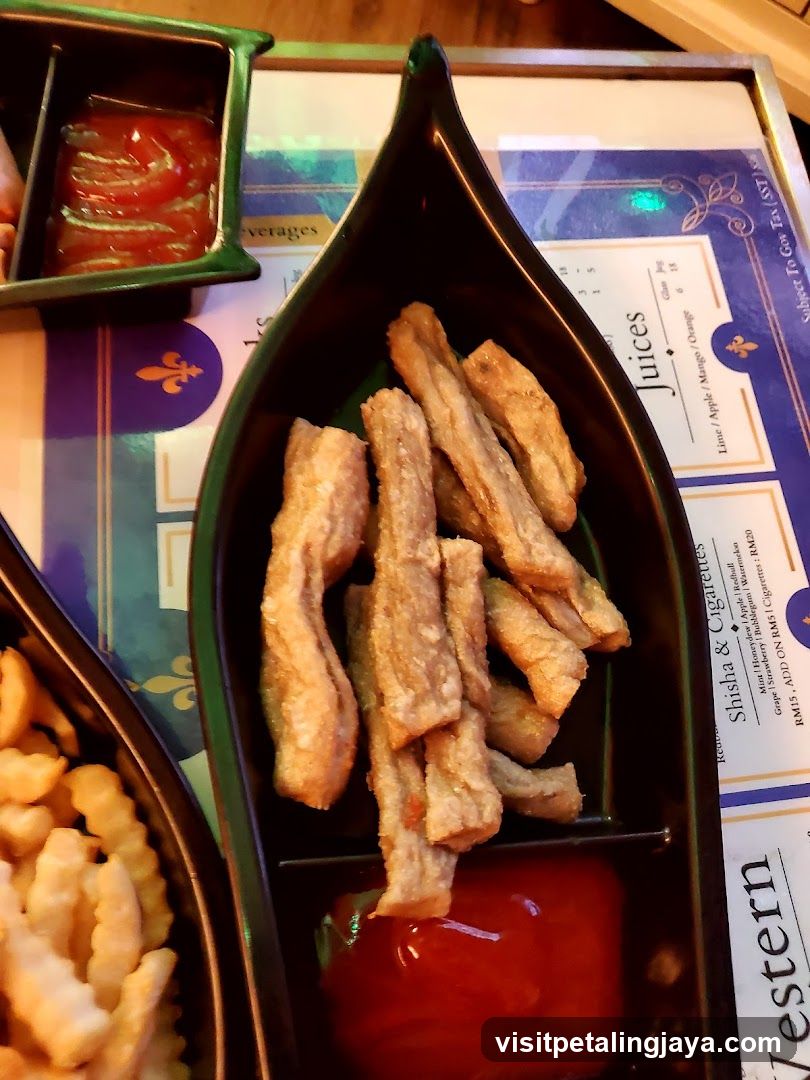 Fried Food with Ketchup