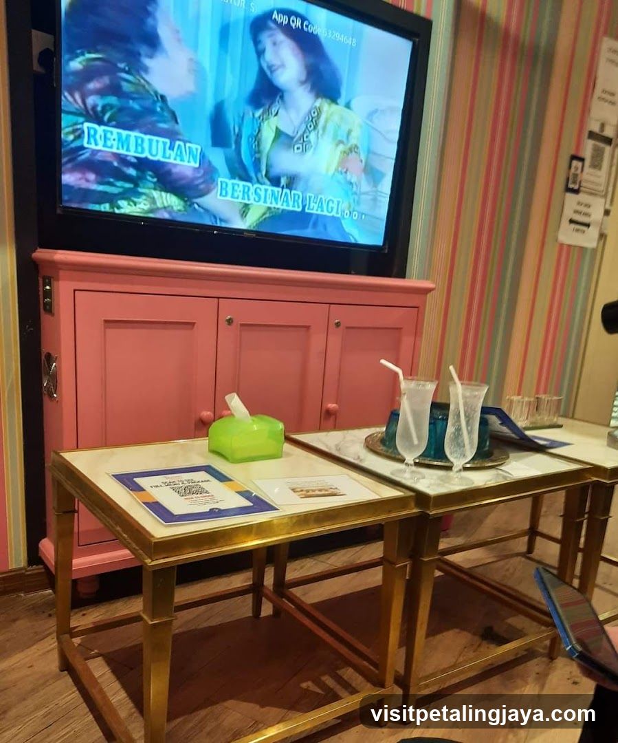 Indoor TV and Table Setup