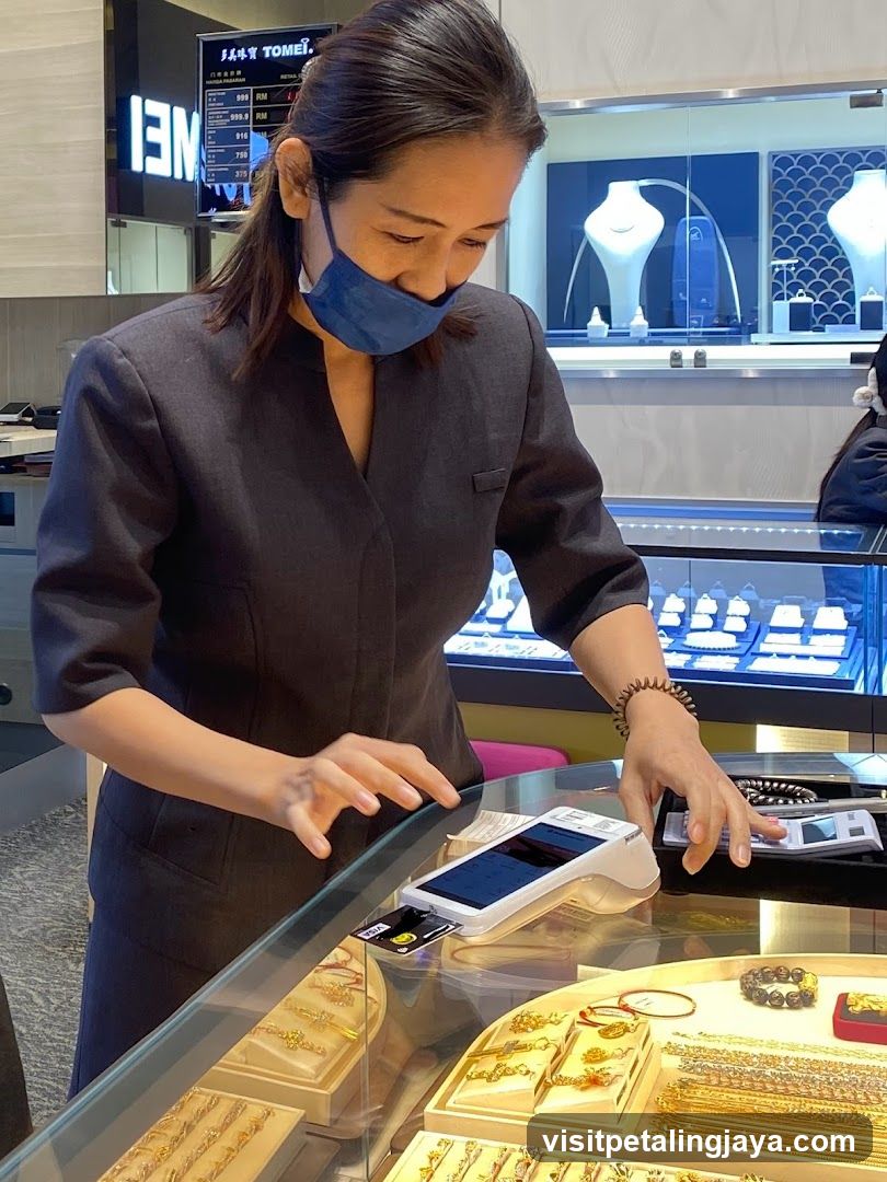 Jewelry Store Interior with Staff