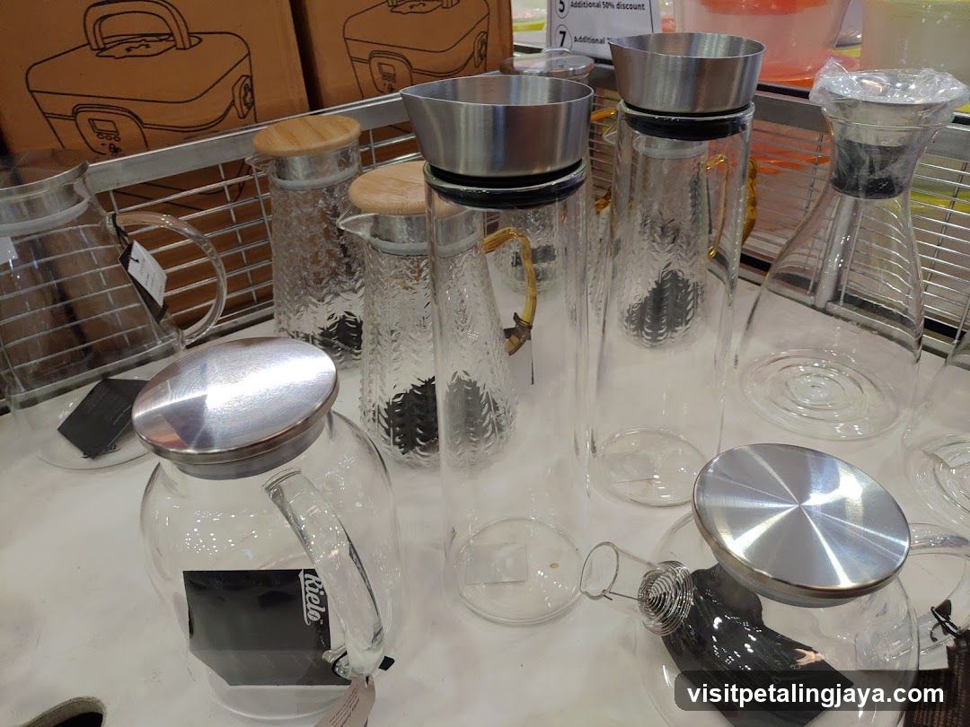 Glass Carafe Display