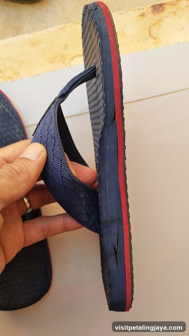 Blue Flip-Flop Side View