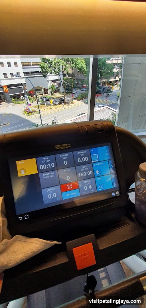 Treadmill View from Hotel Room