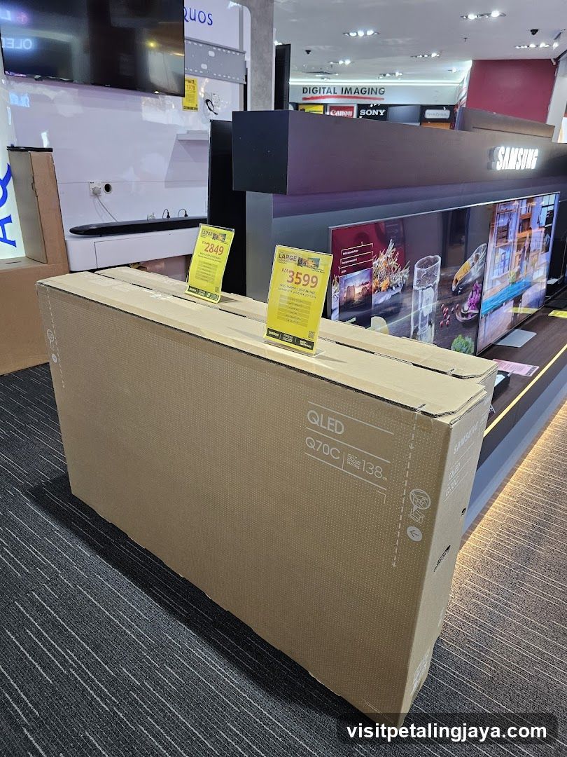 Electronics Store Interior with TV Display