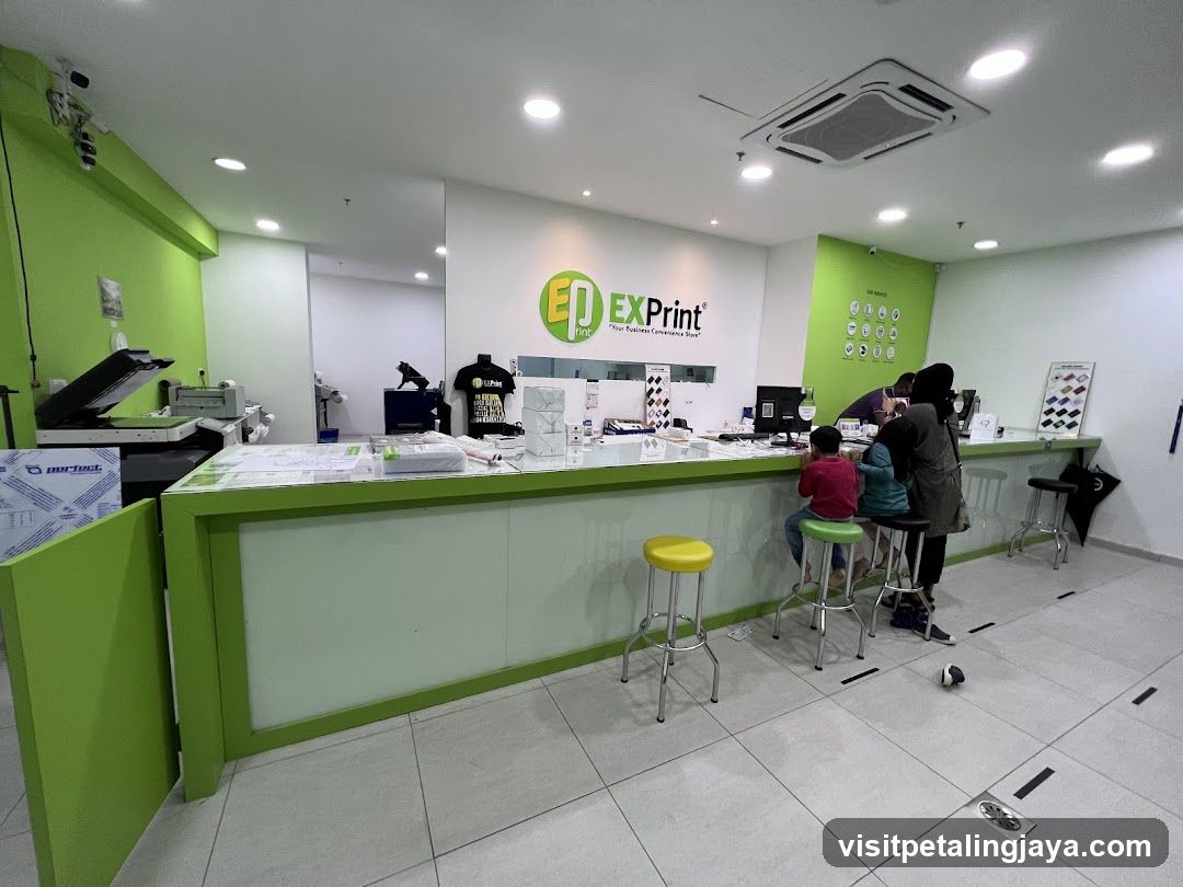 Interior of ED EXPrint Shop