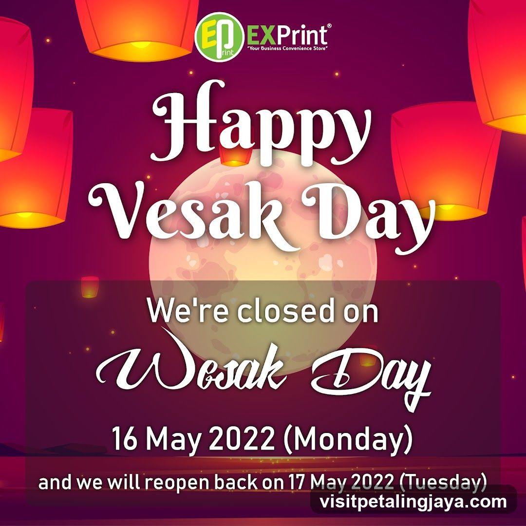 Happy Vesak Day Announcement
