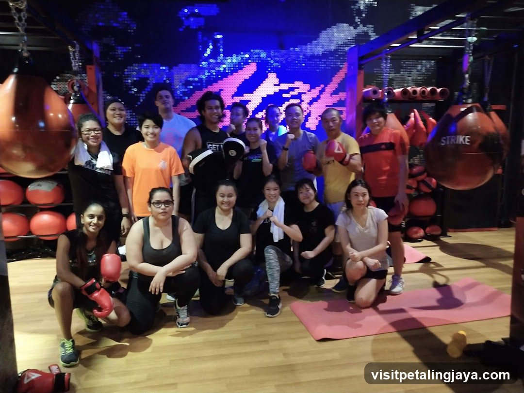 Group photo in gym