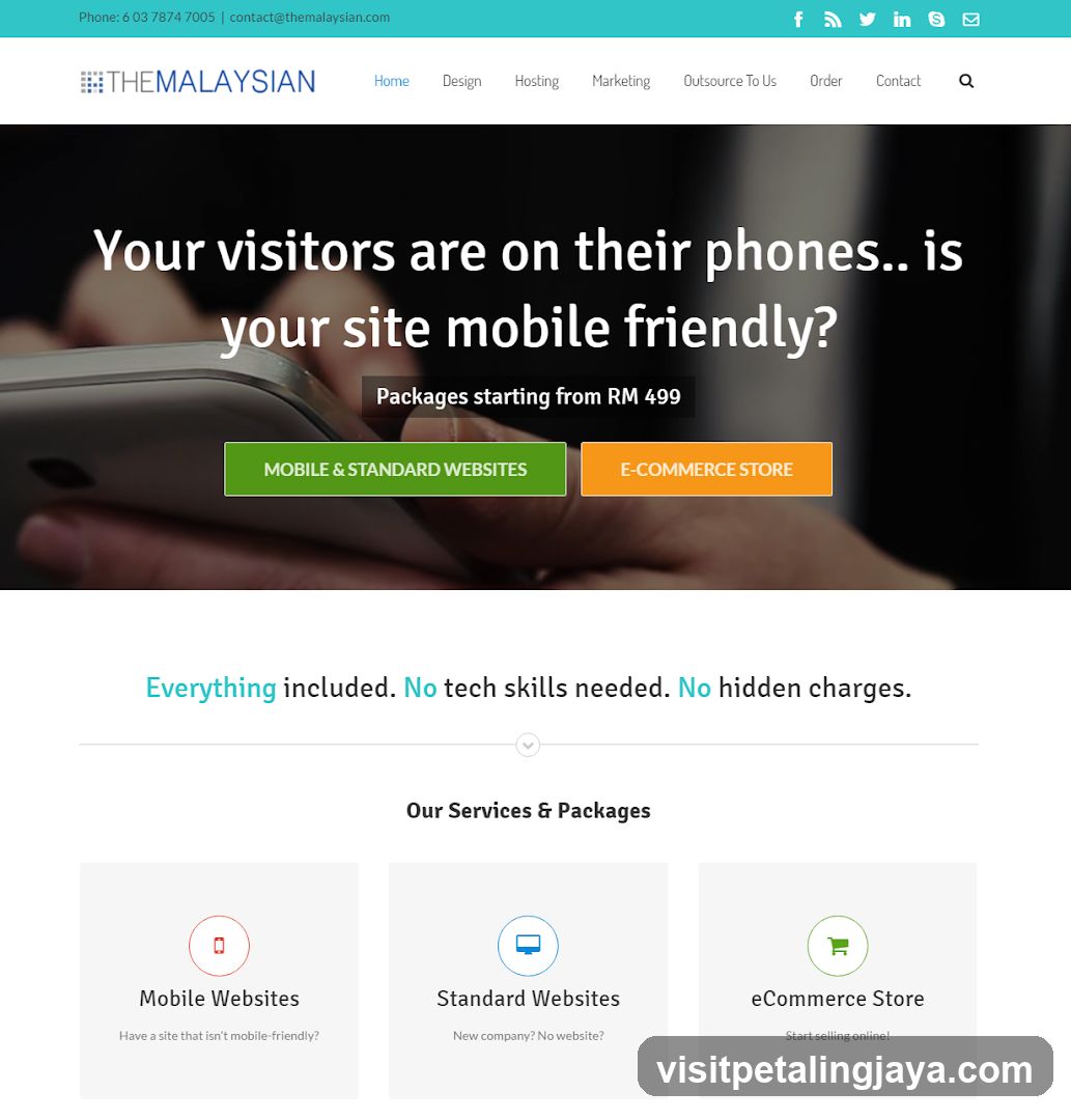 Website Landing Page