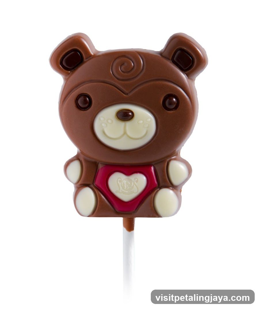 Chocolate Bear Lollipop