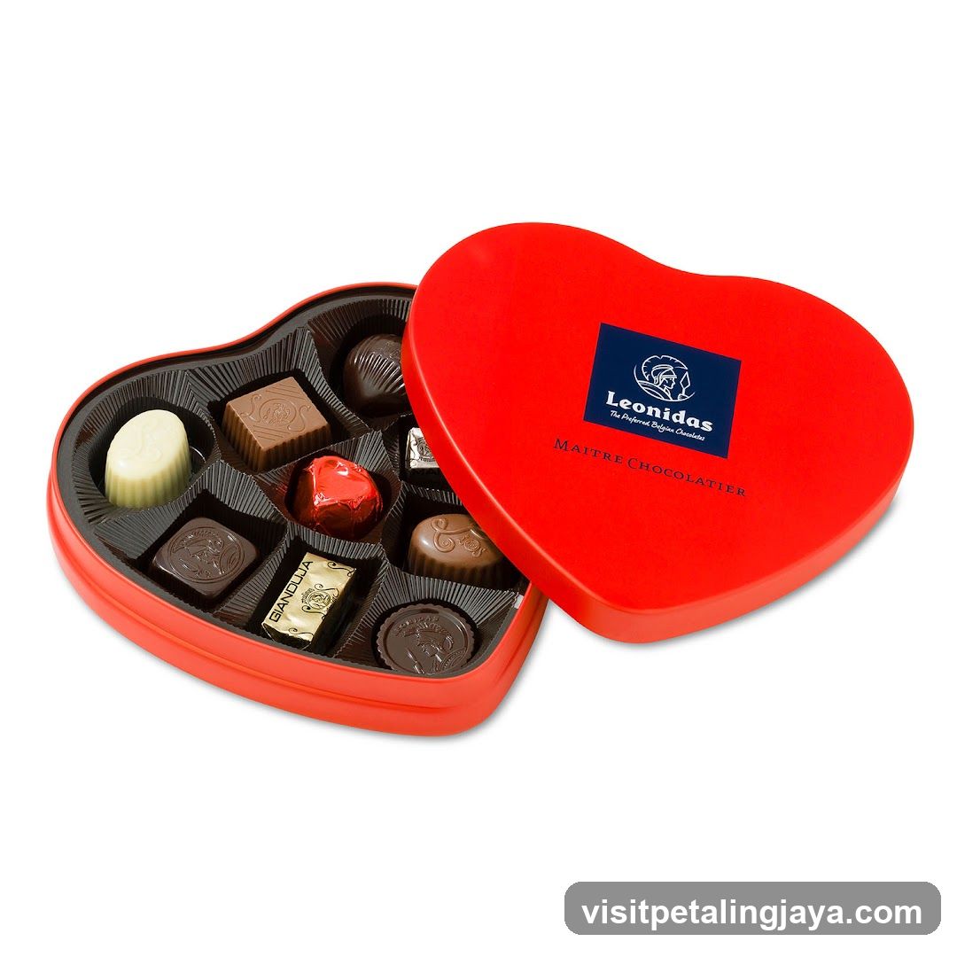 Leonidas Heart-Shaped Chocolate Box
