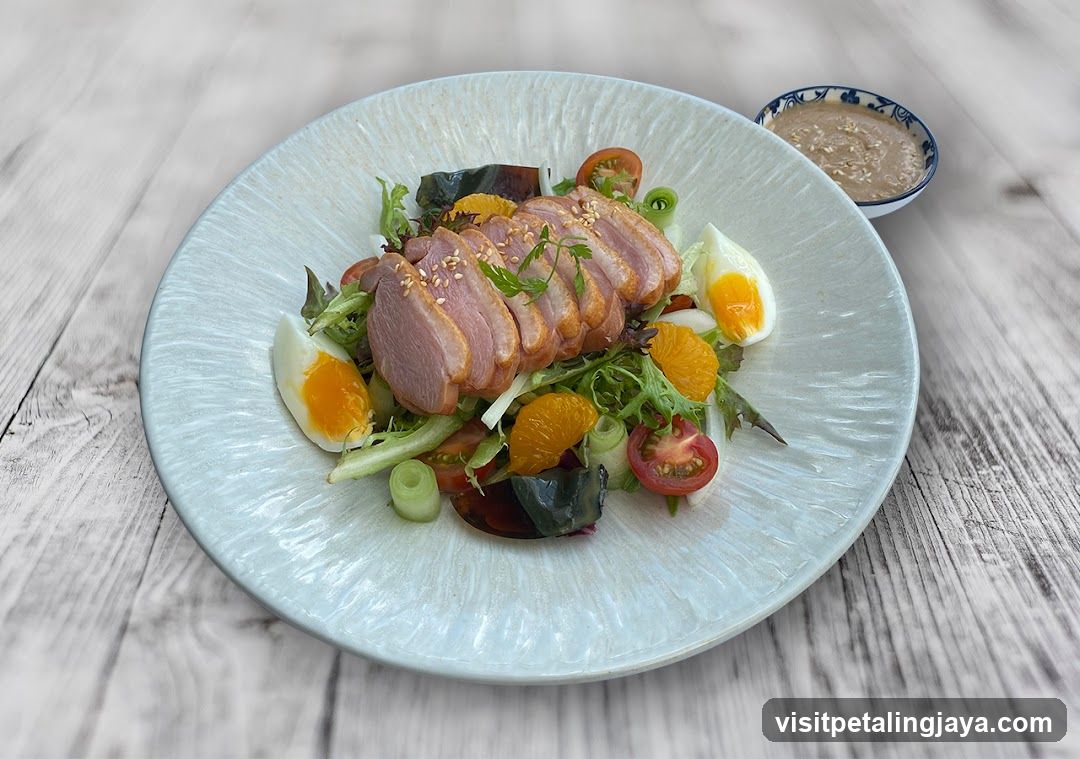Salad with Sliced Meat and Eggs