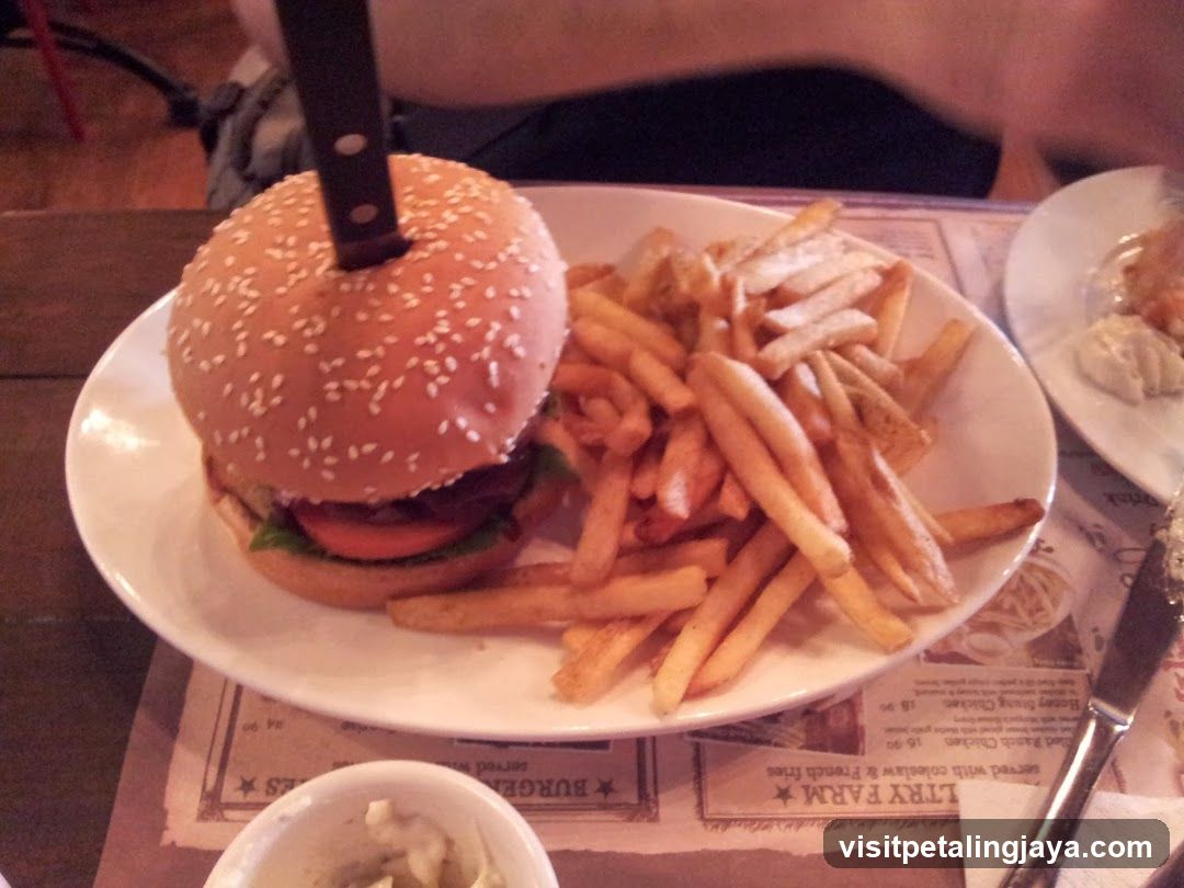Burger and Fries Meal