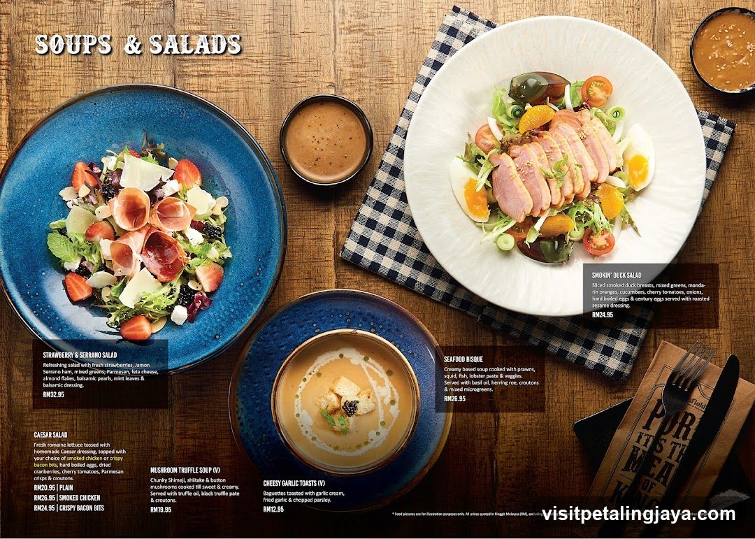 Soups & Salads Menu Page
