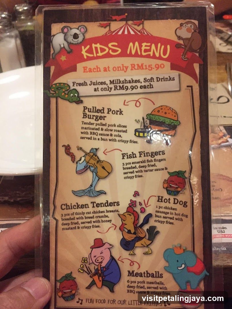 Kids Menu