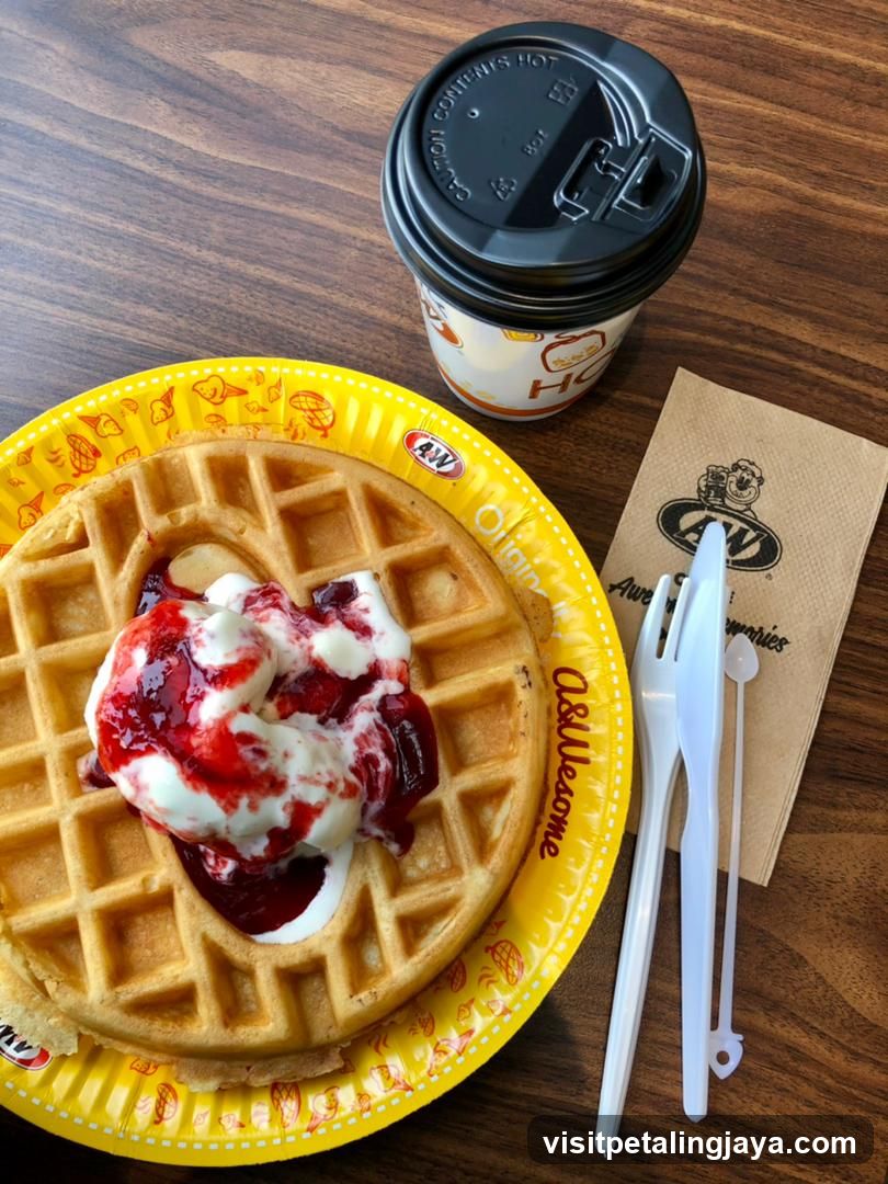 A&W Waffle and Coffee Meal