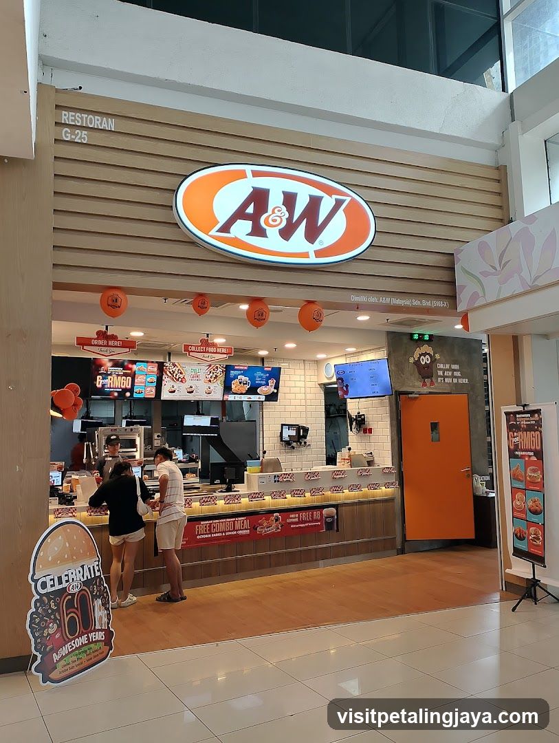 A&W Restaurant Front View