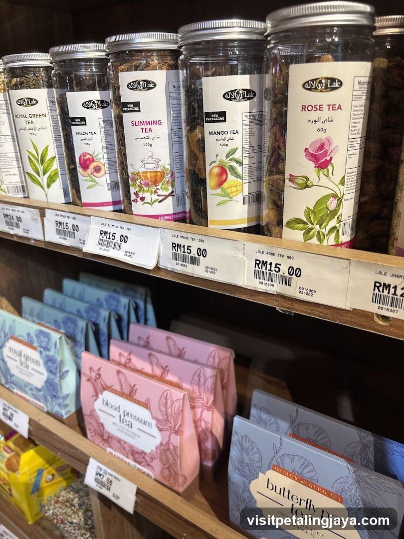 Tea Shop Interior Shelf Display