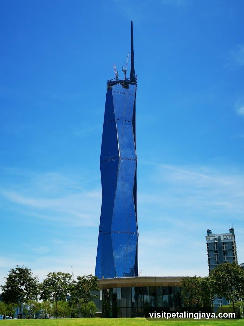 Blue Skyscraper Under Construction