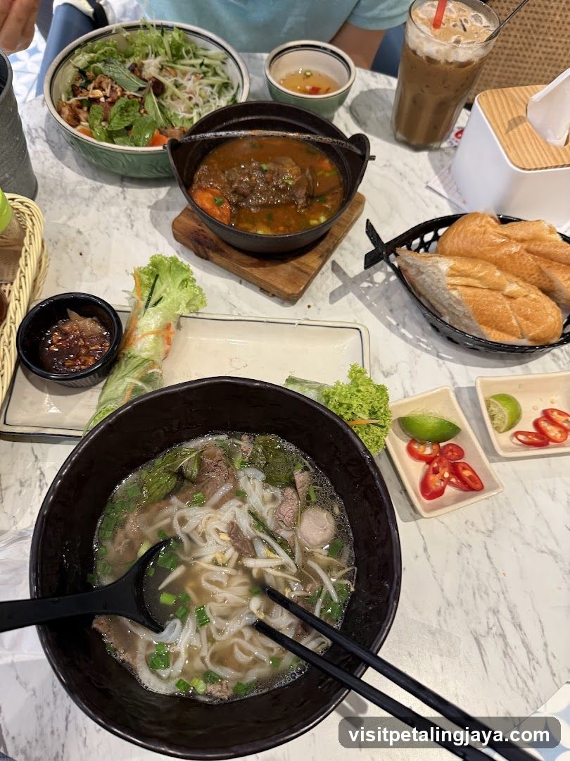 Vietnamese Pho Meal Spread