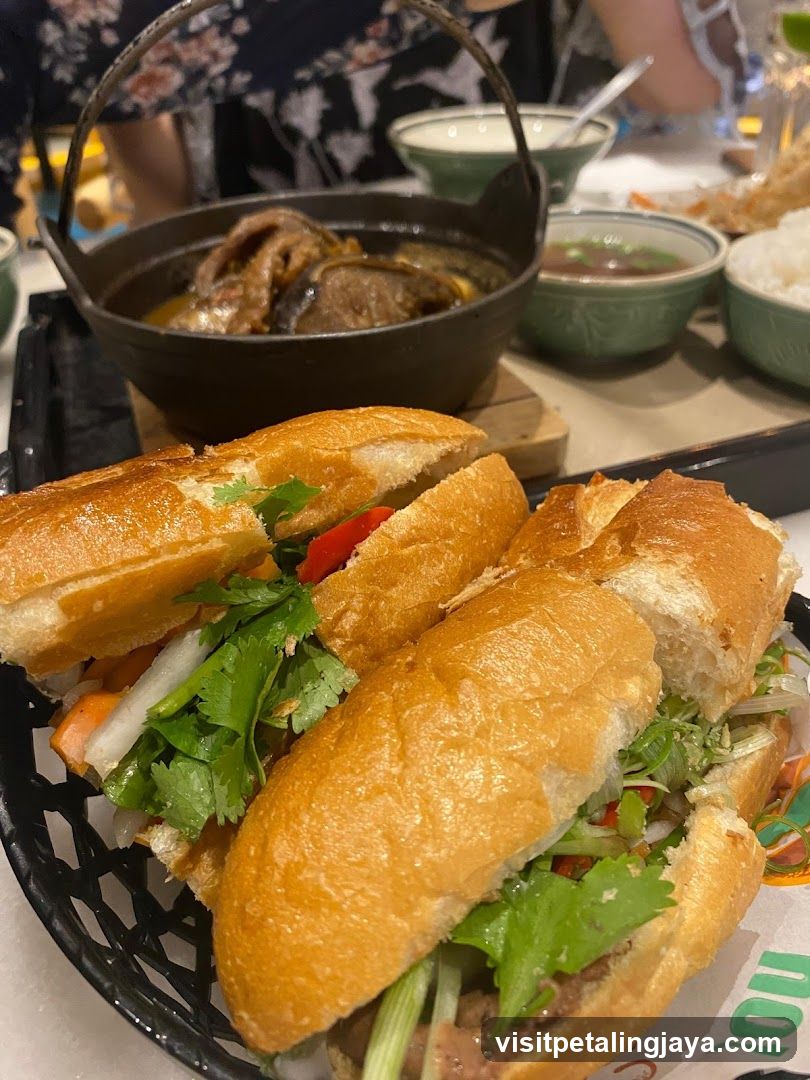 Vietnamese Banh Mi and Soup