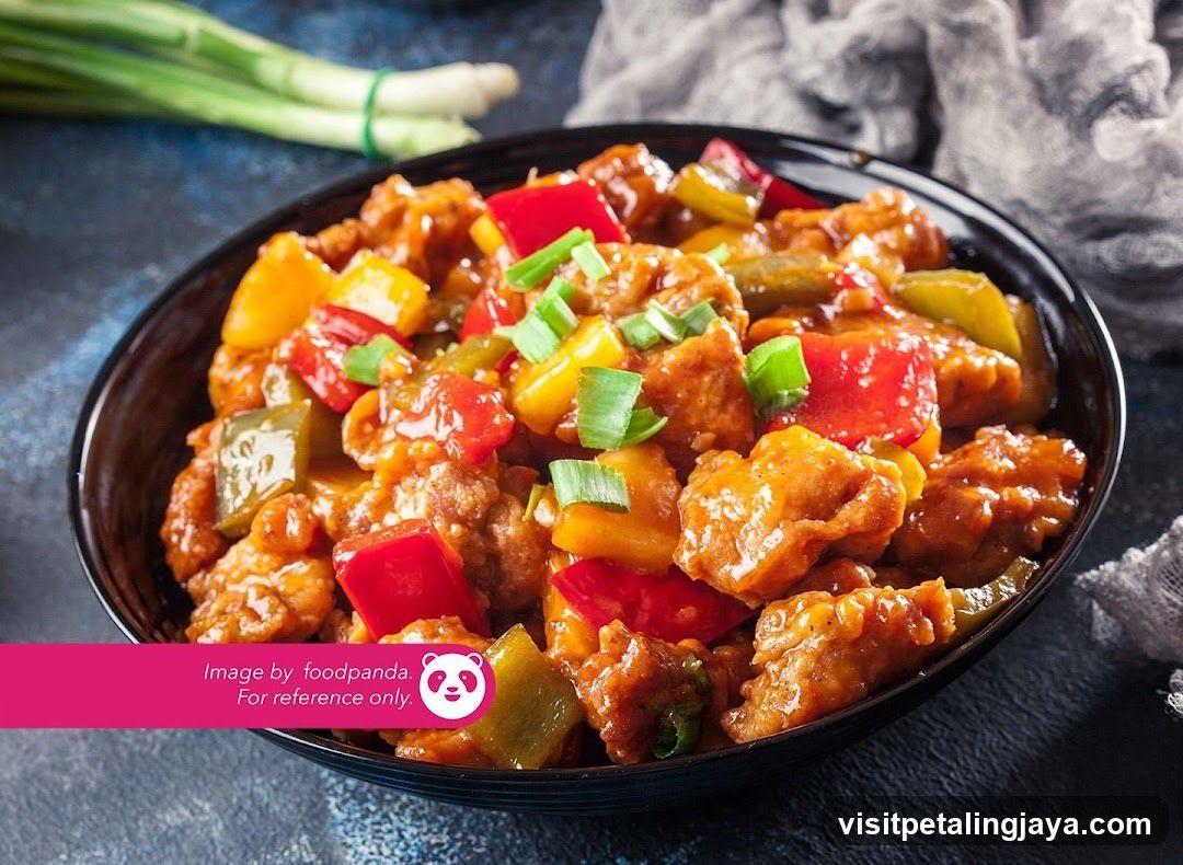 Stir-fried Chicken with Peppers and Green Onions
