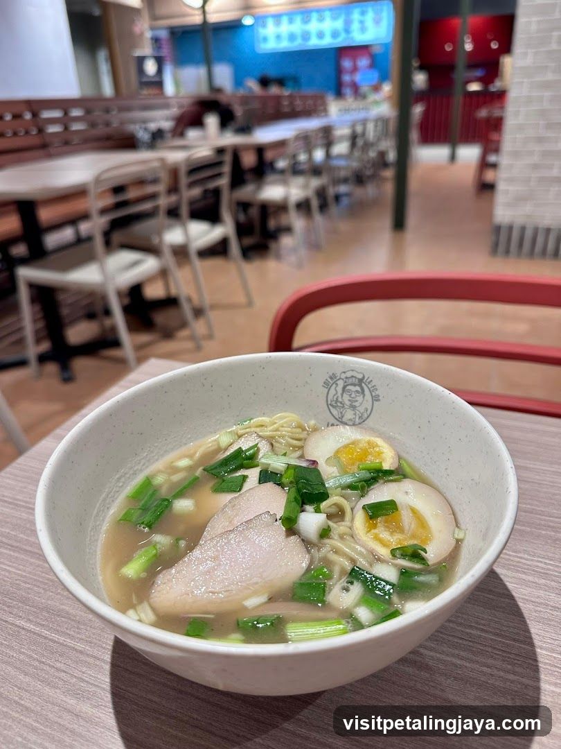 Ramen Bowl in Restaurant Interior