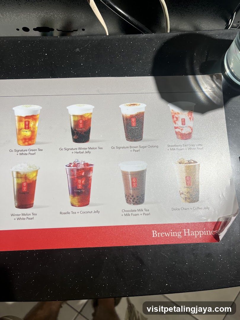Beverage Menu Display