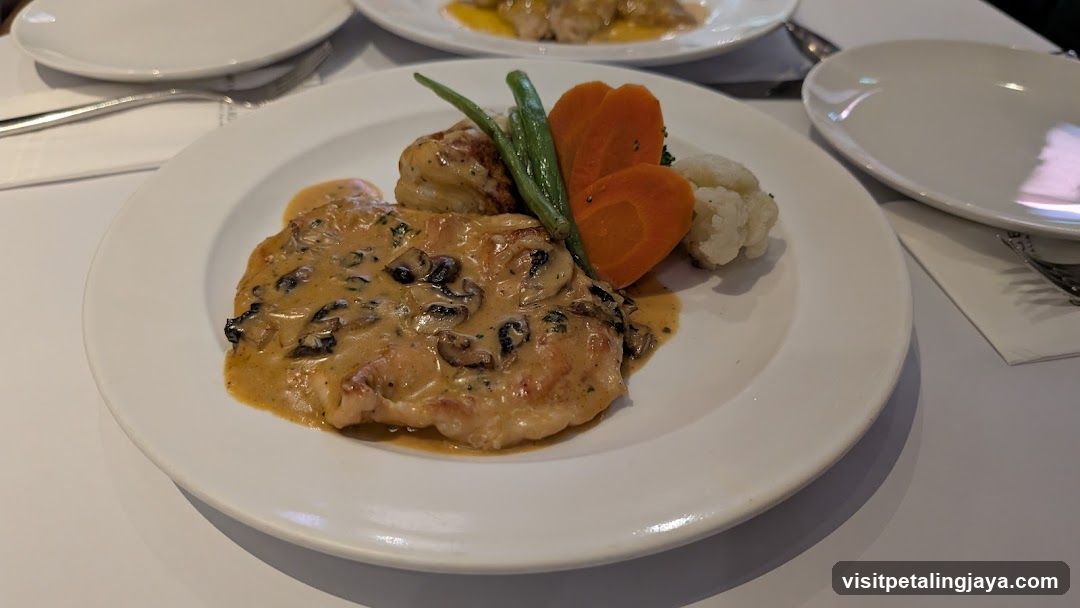Mushroom Sauce Chicken with Vegetables