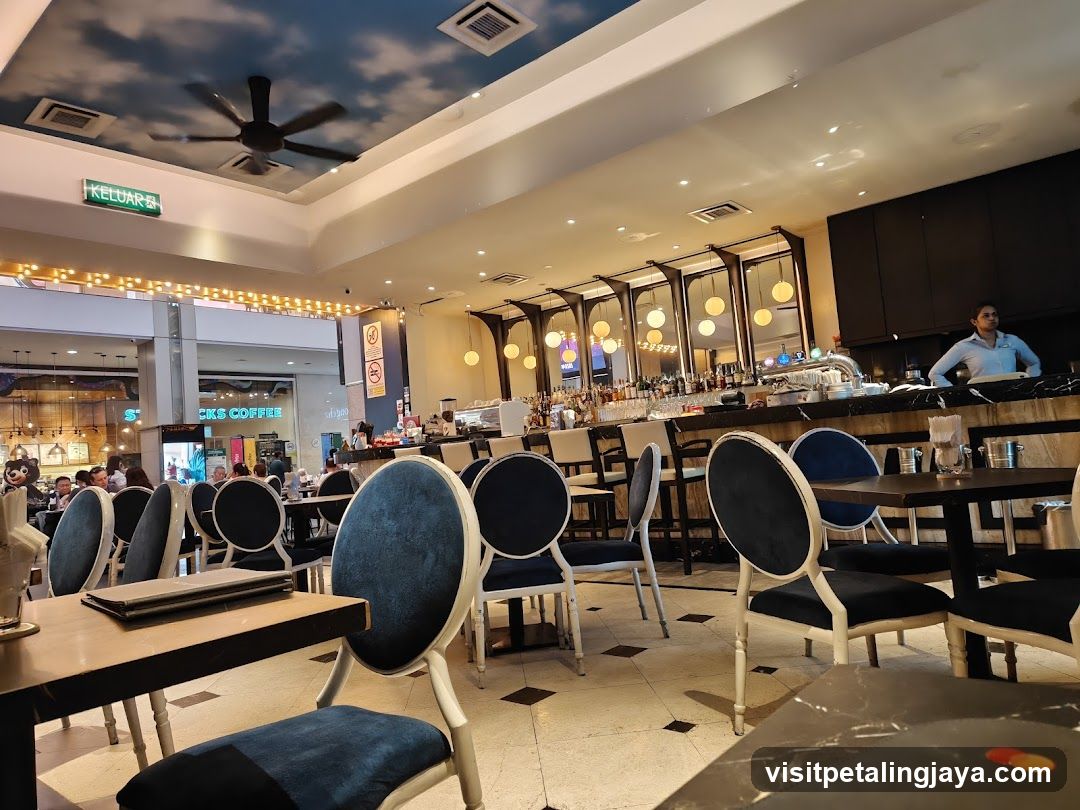 Restaurant Interior with Bar Area