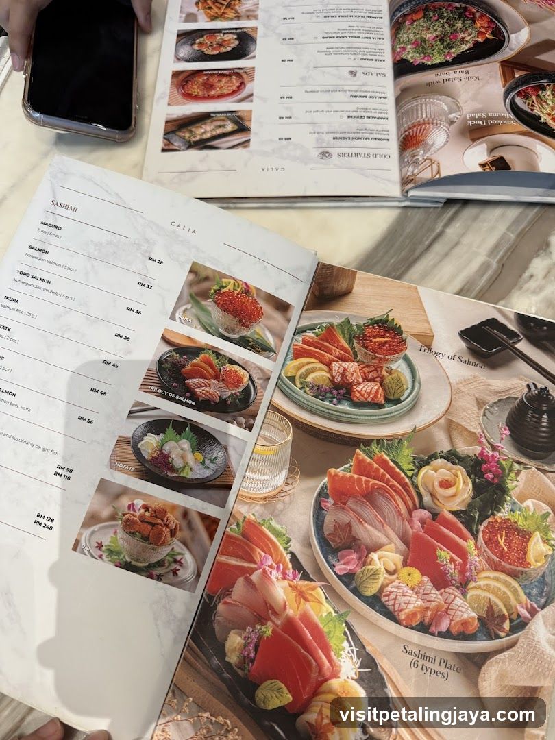 Sushi Menu Display