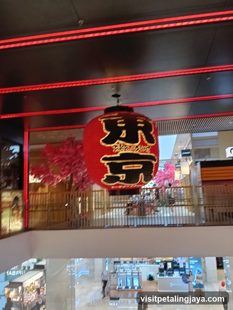 Tokyo-themed interior display