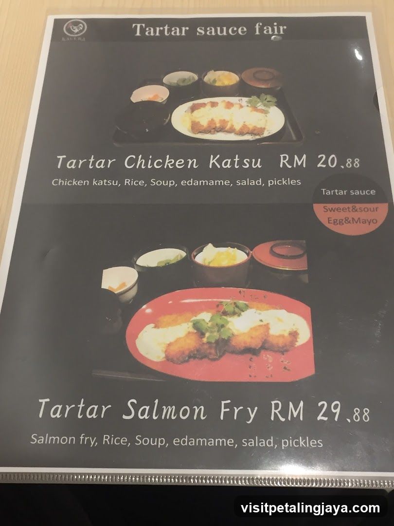 Tartar Sauce Fair Menu