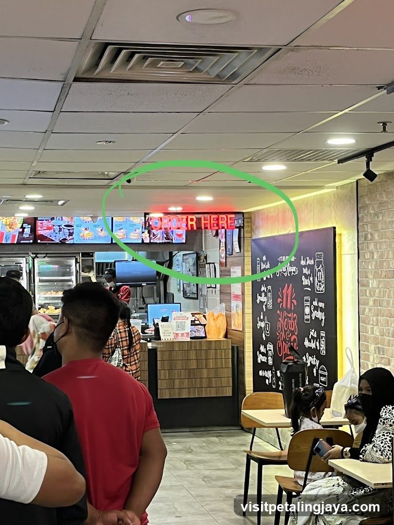 Restaurant Interior with Order Counter