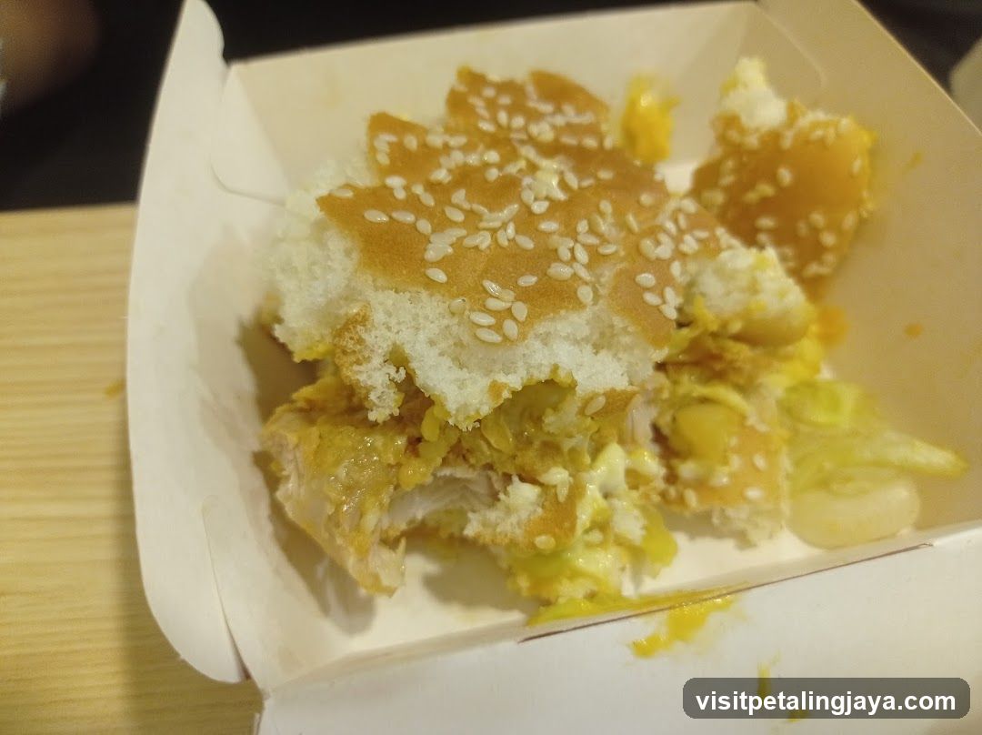 Burger in Takeout Box