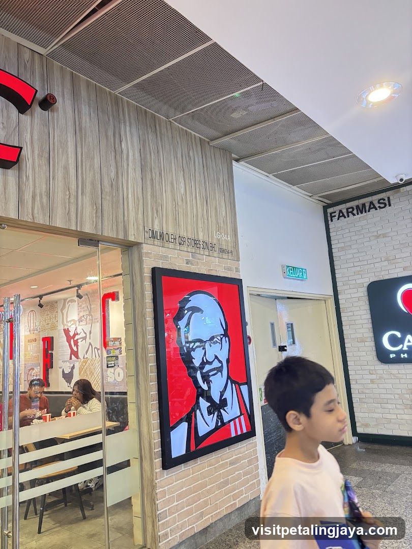 KFC Store Interior and Exterior View
