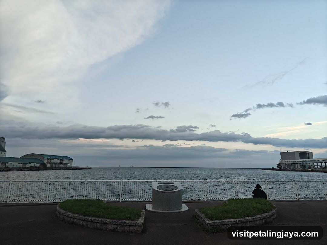 Coastal View with Seaside Structures
