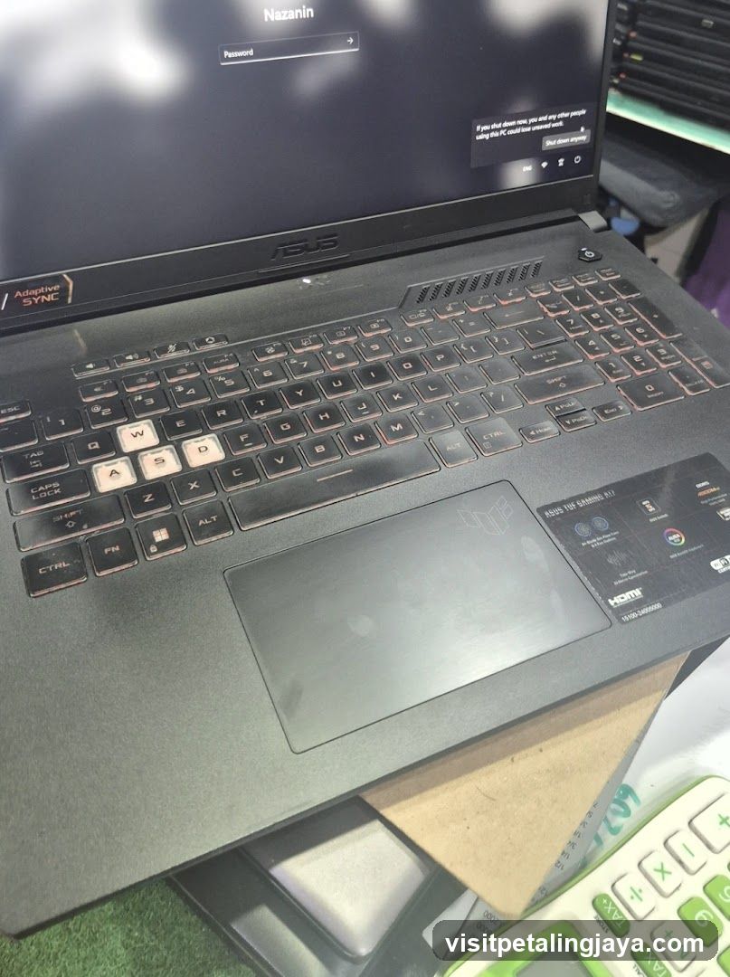 ASUS Laptop on Desk