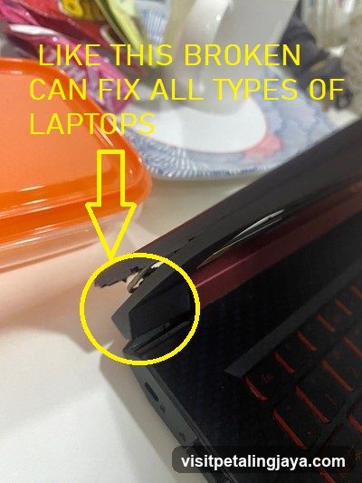 Broken Laptop Hinge