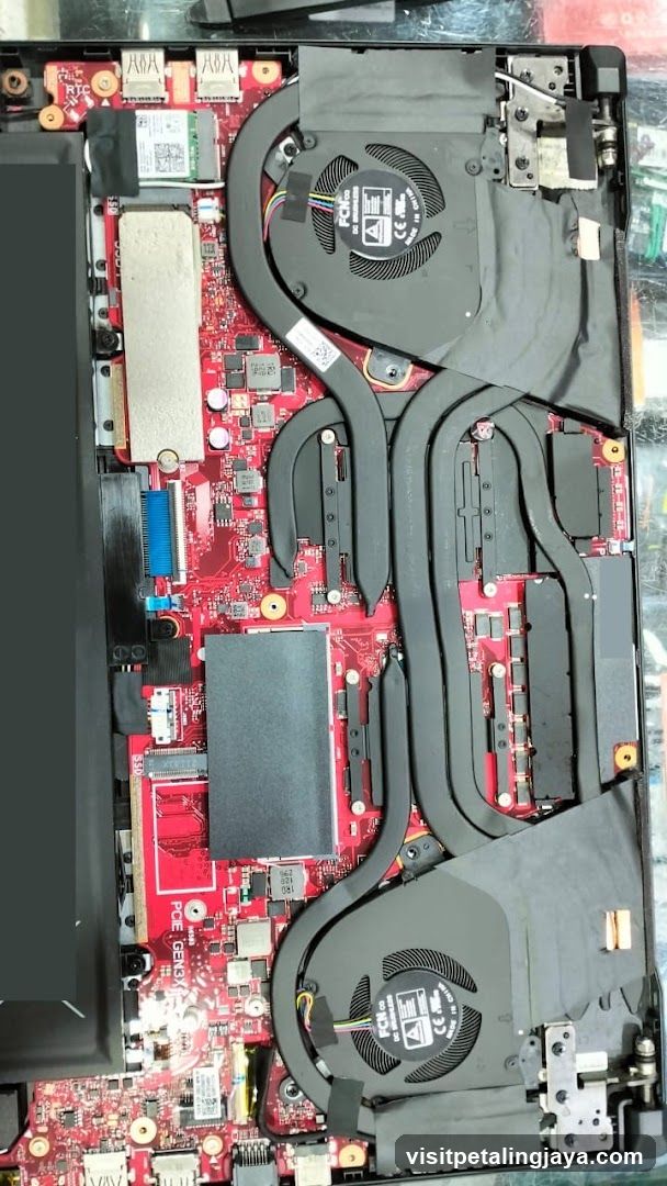 Laptop Motherboard Interior View