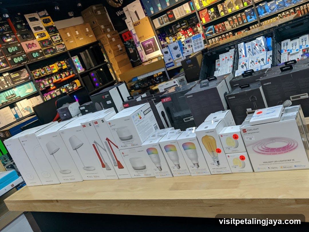 Electronics Store Interior Display